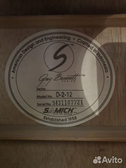 Greg Bennett Desing 12 Струнная