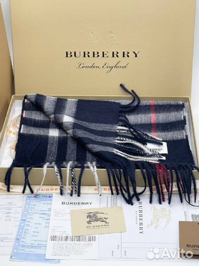 Шарф Burberry темно синий