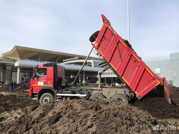 Вывоз грунта бетонного кирпичного боя