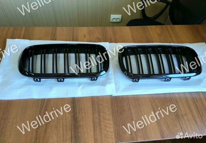 Решетки радиатора BMW X5 F15 X6 F16 черный глянец