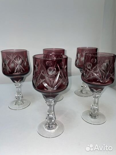 Хрустальные винтажные бокалы