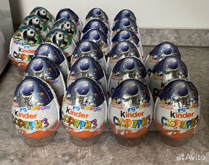 Шоколадные яйца kinder