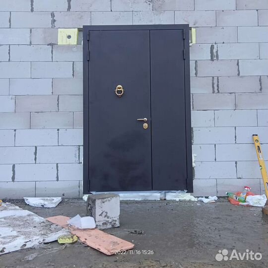 Дверь металлическая termo двухстворчатая 2мм