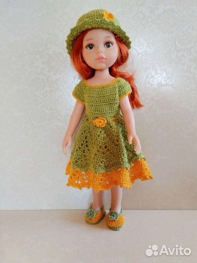 Вязаные комплекты одежды для кукол Паола Рейна