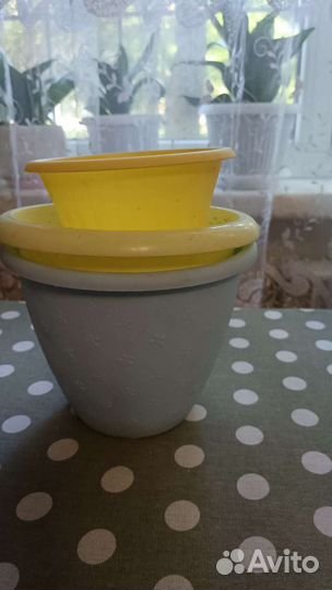 Горшок для цветов б/у 3 шт
