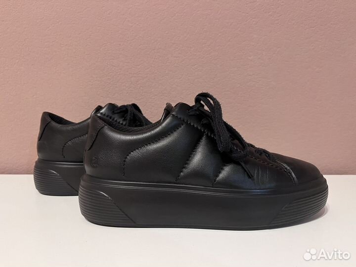 Ecco кеды новые женские натуральная кожа 38