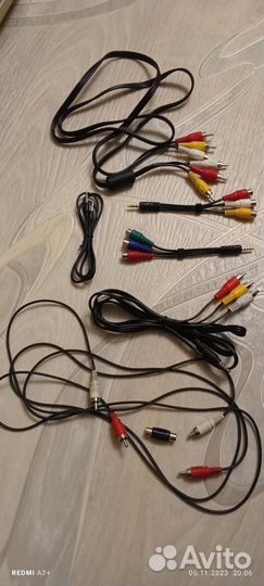 Кабель, провод, тюльпан, Jack 3,5