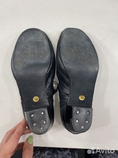 Туфли для девочки 30 размер черные