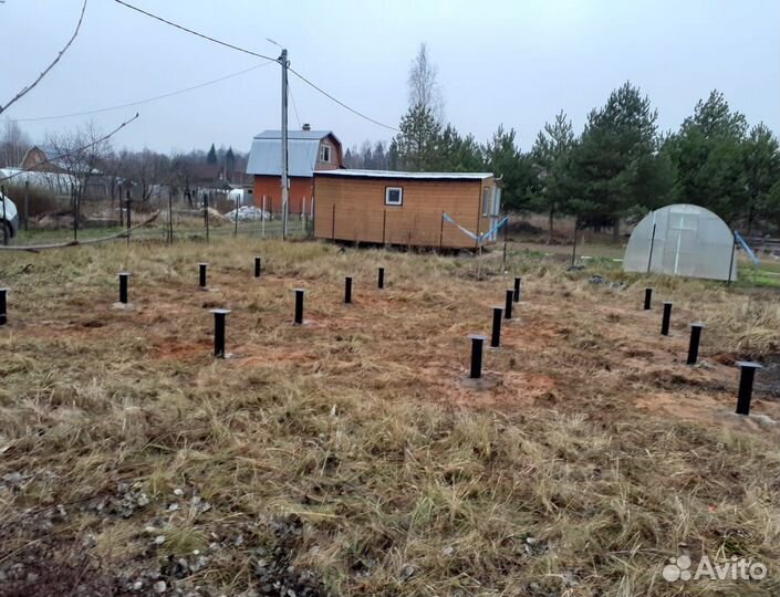 Фундамент на винтовых сваях