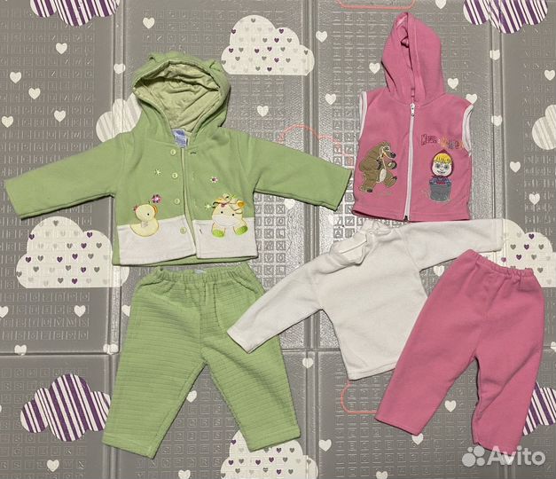 Детские вещи пакетом на девочку от 0 до 6 мес