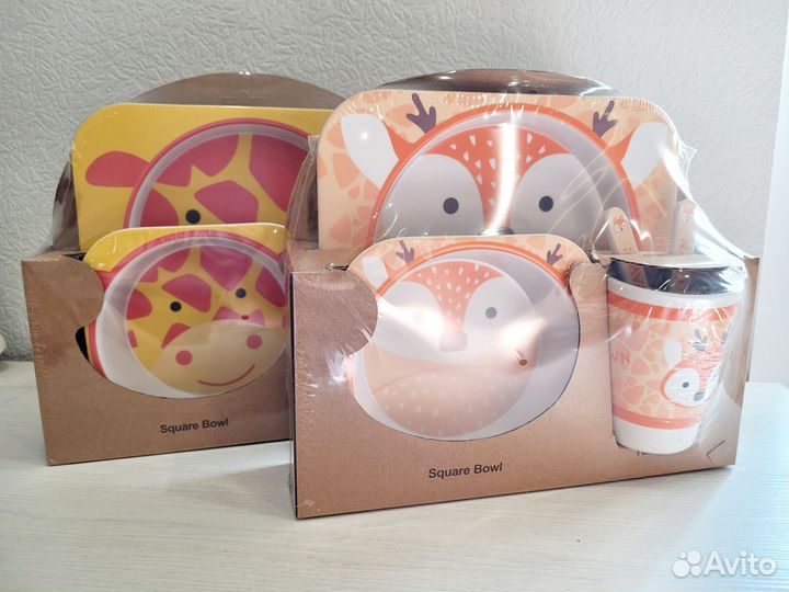 Детская посуда бамбуковая