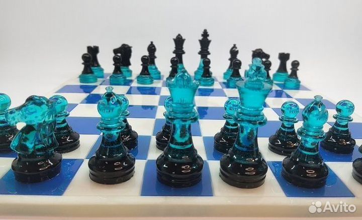 Шахматы из эпоксидной смолы