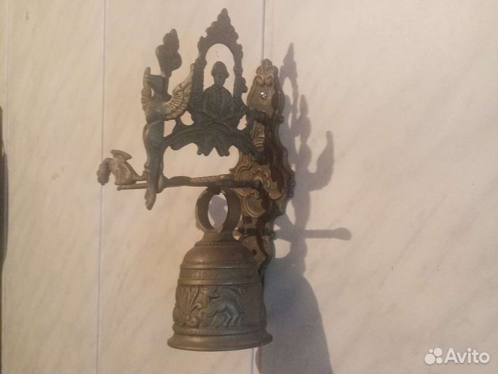 Колокольчик-рында дверной, бронза. Торг