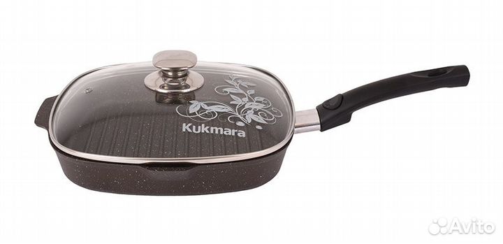 Сковорода-гриль квадратная 260х260мм со съемной ру