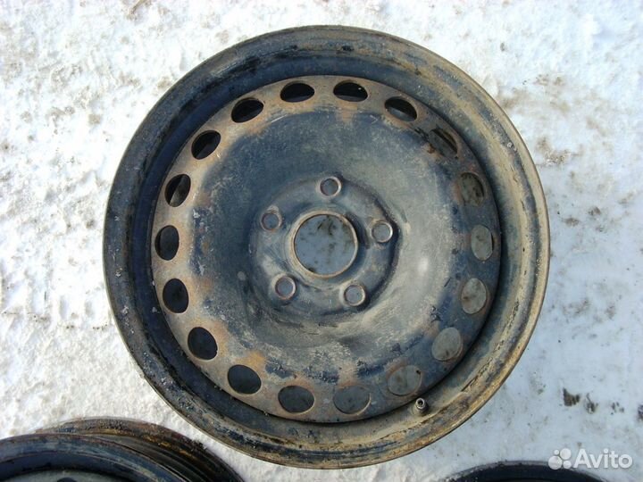 Диски R15 штамп болты 5х112 ET47 VW б/у (2шт Skoda