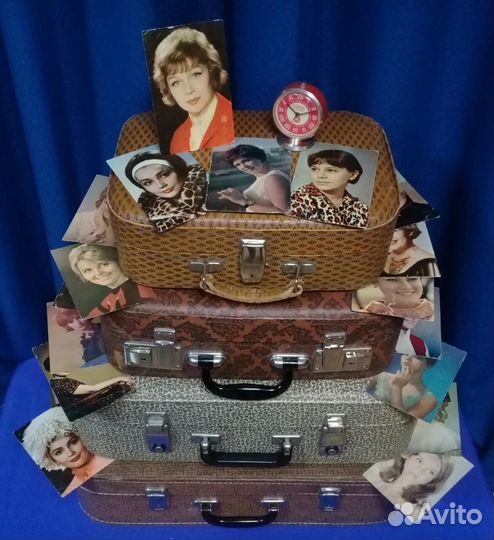 Чемодан винтажный ретро или матрёшка из чемоданов