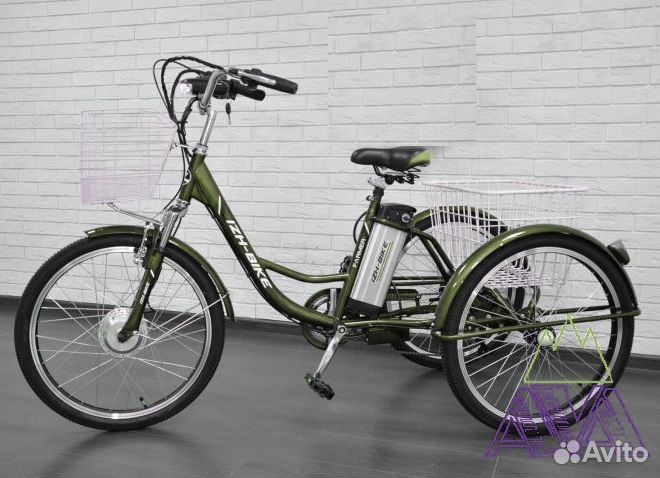 Электровелосипед трехколесный взрослый Фермер 24