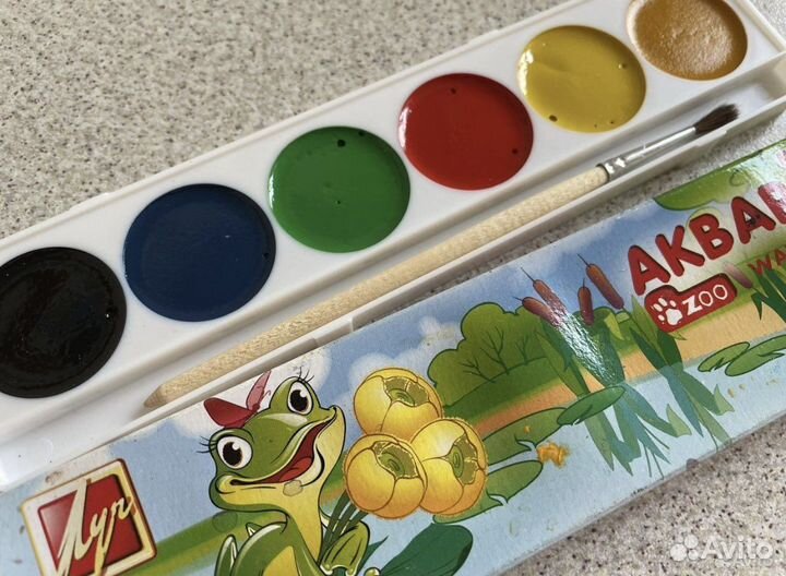 Карандаши Bic, краски, мелки цветные