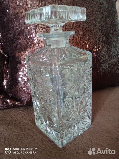 Штоф хрустальный+3 бокала