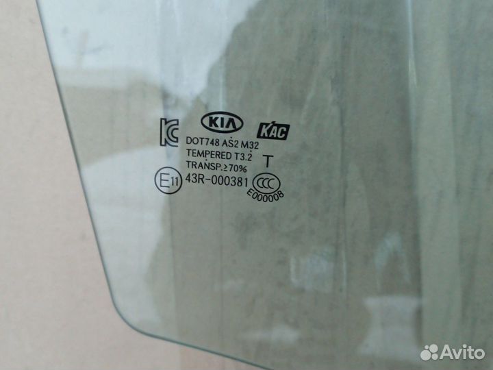 Стекло передней правой двери Soul 2, ориг, новое