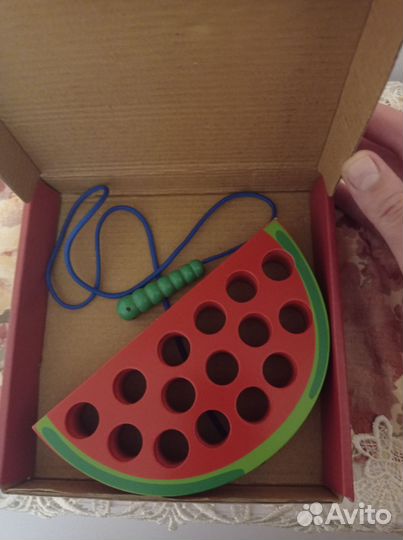 Игрушка детская Шнуровка арбуз
