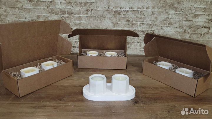 Соевые свечи ручной работы