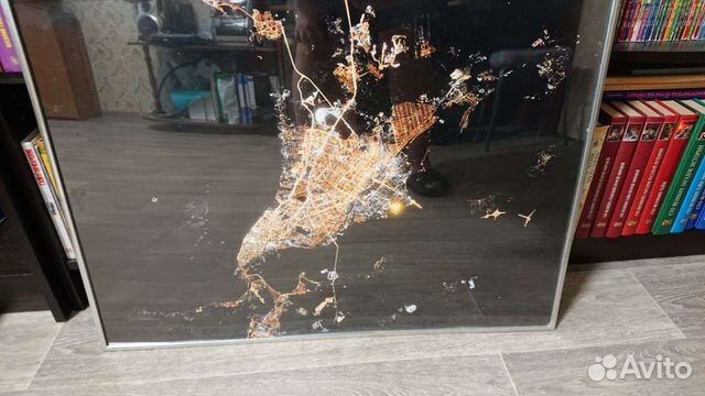 Картина настенная Самара из космоса