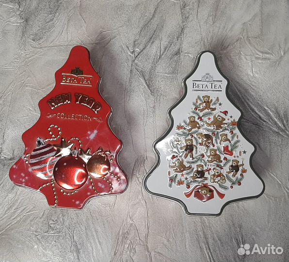 Новогодние жестяные банки