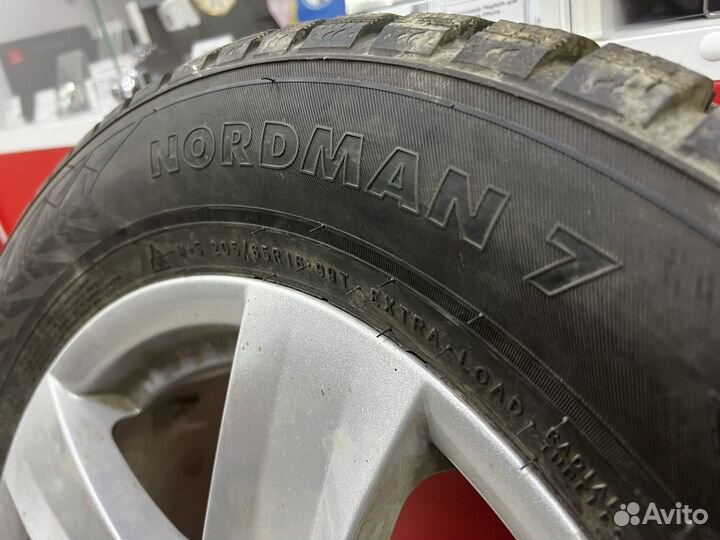R16 Nokian Tyres Nordman 7 205/65, PCD 5x139.7 DIA 98