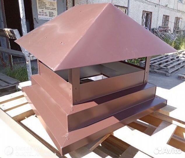 Дымник, зонты, Колпаки, флюгарки на трубу