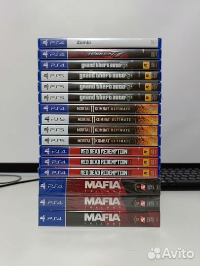 Игры RDR2, MK11ULT, GTA5 для Ps5 Ps4