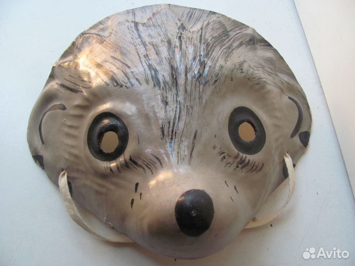 Маска новогодняя. Маска папье маше