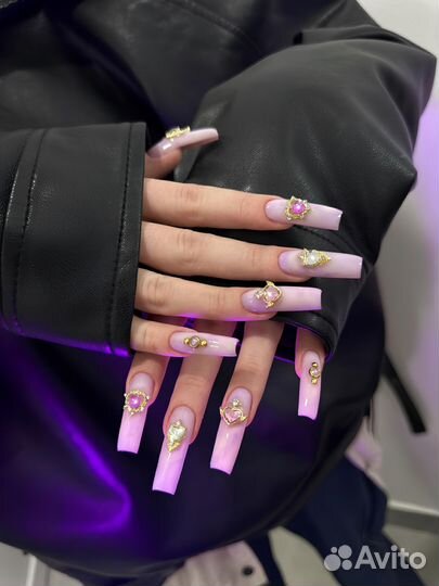 Наращивание ногтей, маникюр, коррекция, крейзи