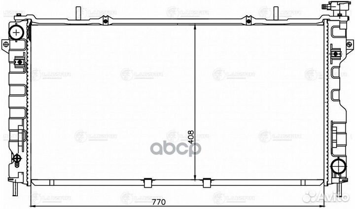 Радиатор охл. для а м Dodge Caravan (01) Chrys