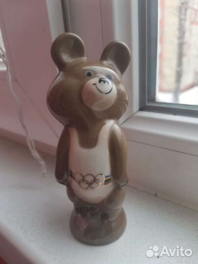 Олимпийский мишка 1980 фарфор СССР
