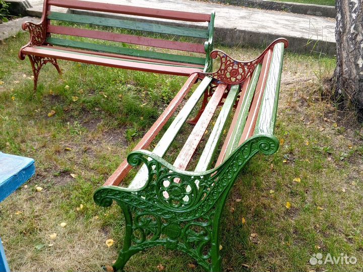 Скамейка садовая бу