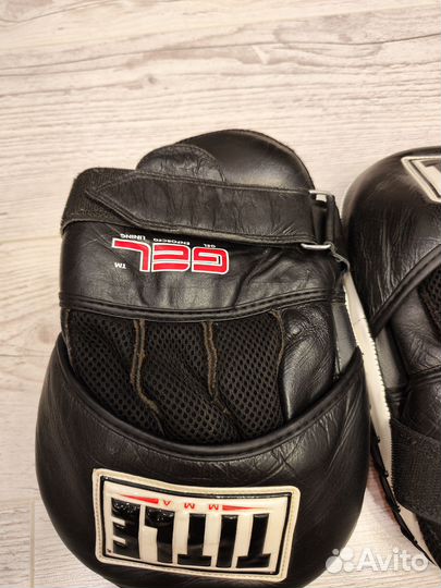 Боксерские лапы натуральная кожа бу