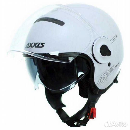 Axxis OF 509 Raven SV Solid Open Face Helmet Белый