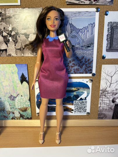 Кукла barbie репортёр