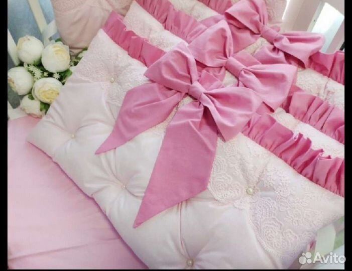 Балдахин и бортики в кроватку