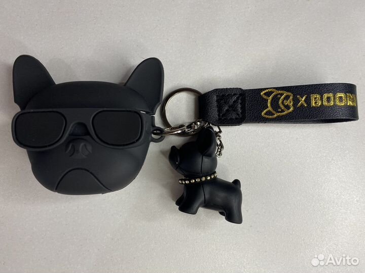 Силиконовый чехол Airapods Бульдог