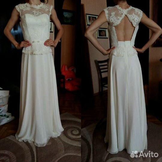 Свадебное платье прямой фасон