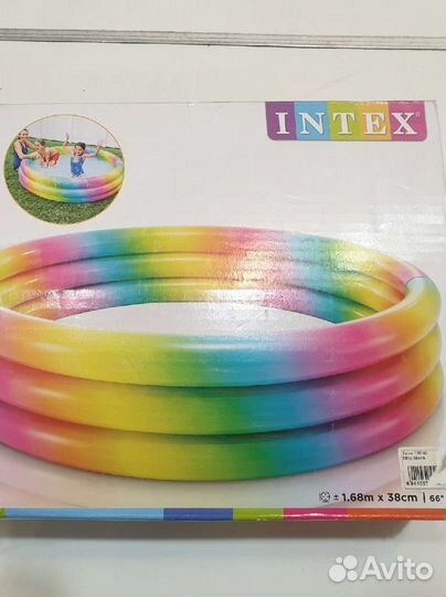 Детский надувной бассейн intex