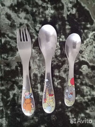 Детские ложки WNF cromargan и тарелка