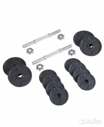 Набор гантелей 20 кг, с резьбой