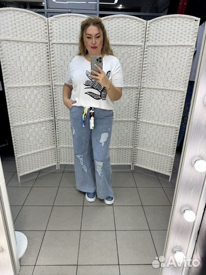 Джинсы рваные турция 48-56