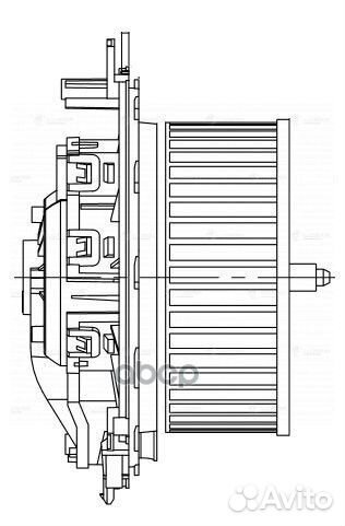 Э/вентилятор отоп. для а/м Skoda Octavia A7 (13