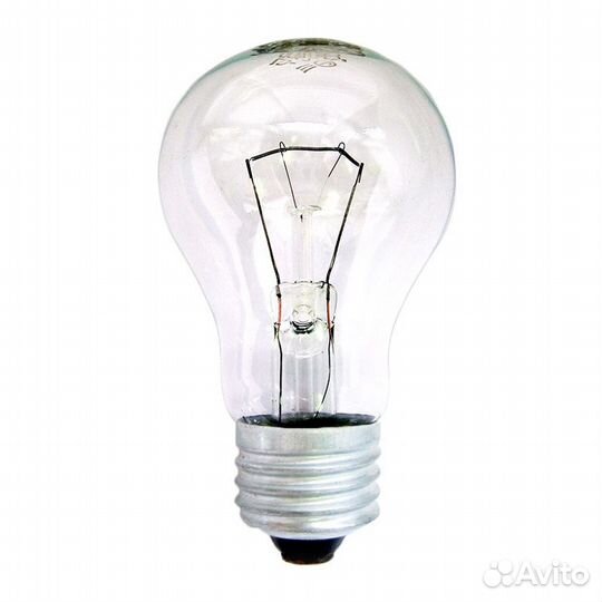 Лампа накаливания Е27, груша, 60Вт, 230В, прозрачн