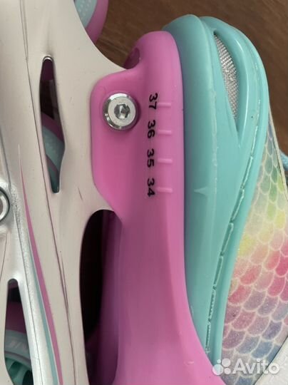 Роликовые коньки детские размер 34-37