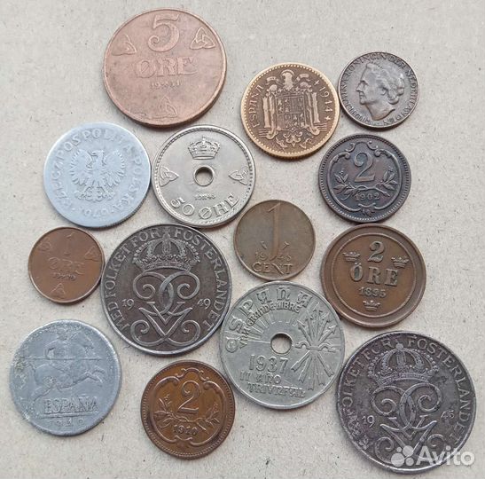 Монеты старая Европа 19 - начало 20 века